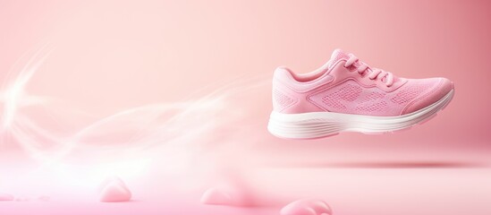 Pink footwear heart cutout
