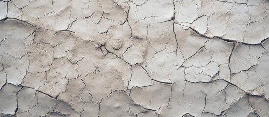 Cracked white wall details