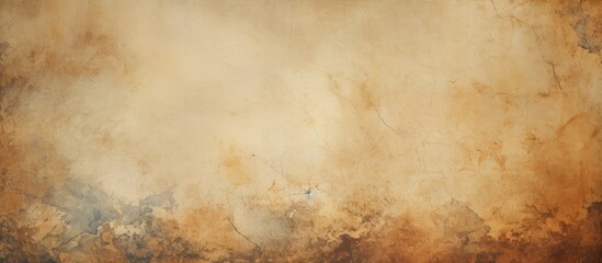 Obraz premium Close-up of wall with brown and white paint