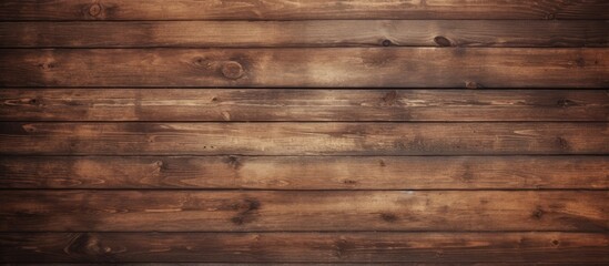 Naklejka premium A wooden wall with a dark brown stain