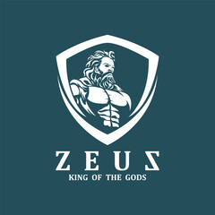 Zeus logo design vector illustration.