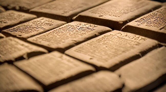 The Ten Commandments Sacred Tablets of Testimony from the Book of Exodus