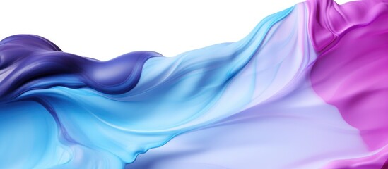 Fototapeta premium Colorful fabric fluttering in wind