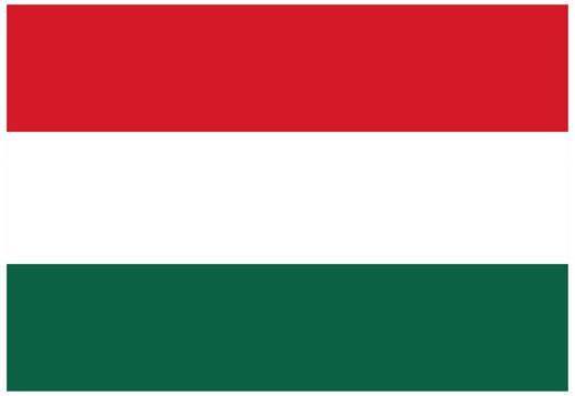 Hungary  flag illustrator country flags