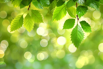 A leafy green tree with a bright green leaf