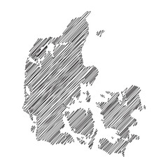 denmark thread map line vector illustration