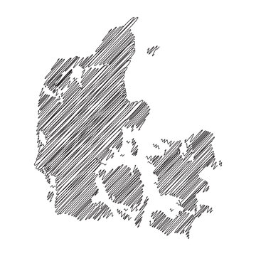 recommend clip art: denmark thread map line vector illustration