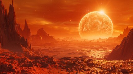 Adventure VR simulation that includes space hiking on alien planets with drastically different terrains and atmospheres