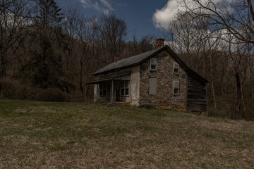 Abandoned house in the Delaware Water Gap  National Recreation AreaA