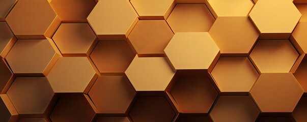 Tan hexagons pattern on tan background. Genetic research, molecular structure. Chemical engineering