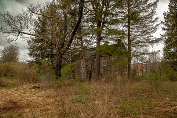 Abandoned farmhouse in the Delaware Water Gap  National Recreation Area