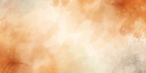Fototapeta na wymiar Tan watercolor background texture soft abstract illustration blank empty with copy space