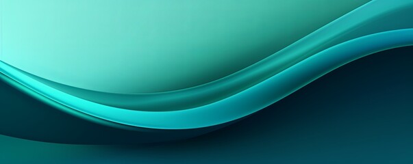 Teal abstract nature blurred background gradient backdrop. Ecology concept for your graphic design, banner or poster blank empty with copy space 