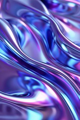 3d render, abstract background with blurred shapes, glossy wavy lines 