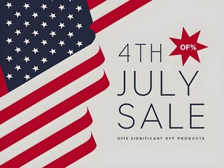 4th of july independence day sale banner