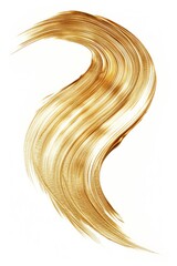 A soft, delicate golden brush stroke on white background. 