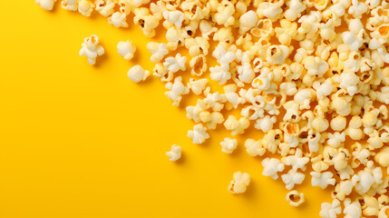 Top view of popcorn