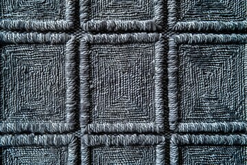 Gray square patterned carpet texture for fabric design or textile background. Concept Square Pattern Design, Textile Background, Fabric Texture, Gray Color Palette, Interior Decor