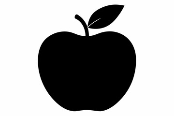 apple-black-silhouette-vector-on-white-background.