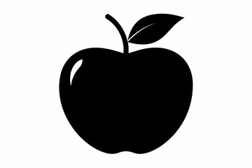 apple-black-silhouette-vector-on-white-background.