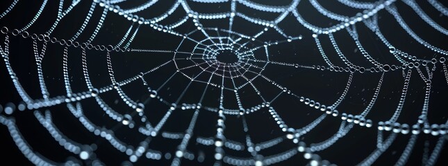 cobweb, black background web halloween design element spider, white line art element for decoration...
