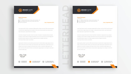 Modern business and corporate letterhead template