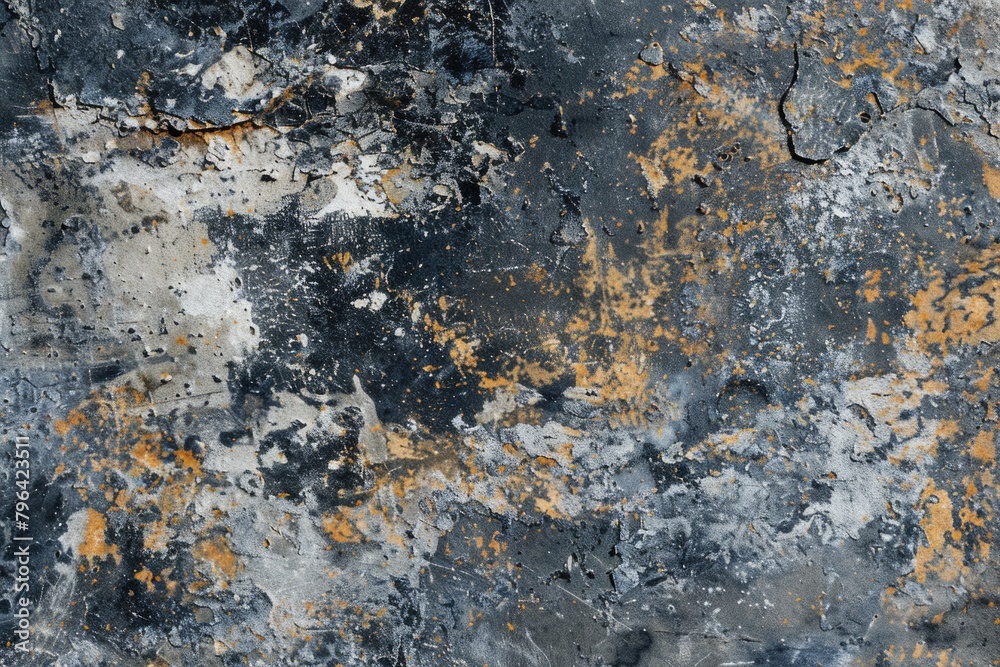Poster detailed close-up of a wall with colorful paint splatters. great for background use
