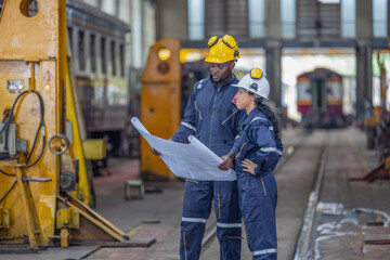 Engineers use blueprints for rail maintenance and troubleshooting to ensure safe train operations.