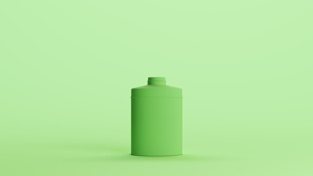 Mint green flask tin talcum powder talc grooming product traditional background 3d illustration render digital rendering