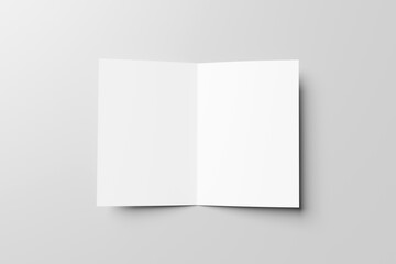 Bi fold Brochure Flyer Mockup. 3D Rendering