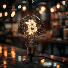 Amidst economic fluctuations, Bitcoin stands as a beacon of innovation, challenging traditional monetary systems and inspiring a wave of technological adoption, background concept