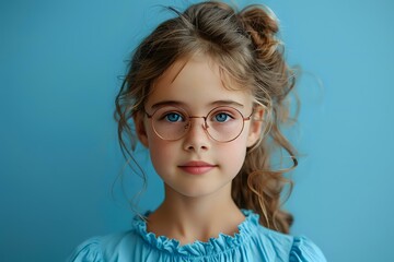 Fototapeta premium Clean and Modern Portrait of a Young Woman