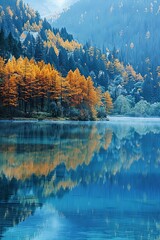 The most beautiful lake in the world is Jiuzhaigou Valley Scenic Area.