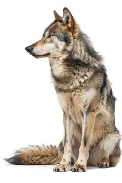 Photo of grey wolf animal mammal canine