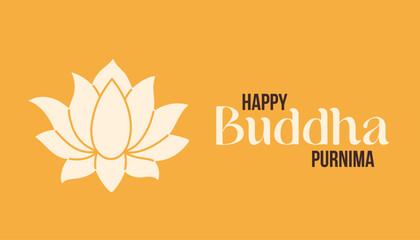 Happy Vesak Day, Buddha Purnima wishes greetings vector illustration. Posters, banners, greetings, and print design.