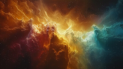 Ink explosions morph into cosmic landscapes, inviting viewers to ponder the mysteries of the...