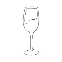 Set of hand drawn glasses on a white background. Style shit. Black color vector illustration for bar menu, poster or banner.