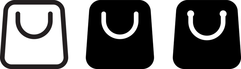 Shopping Bag Icon. Purse Vector Illustration