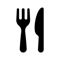 Fork and spoon icon vector. Restaurant symbol.