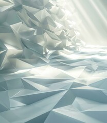 b'3D rendering of a crystal cave'