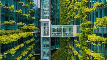 Office building with green environment