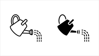 Gardening vector icon set, watering symbol. Modern, vector illustration on white background © Ainul