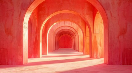 b'Pink Archway'