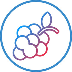 Grapes Icon Style