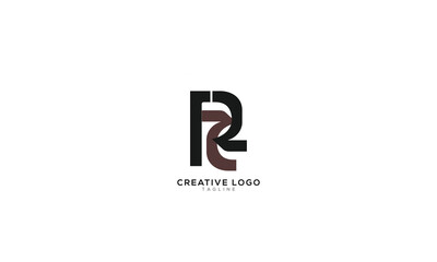 RZ Abstract initial monogram letter alphabet logo design