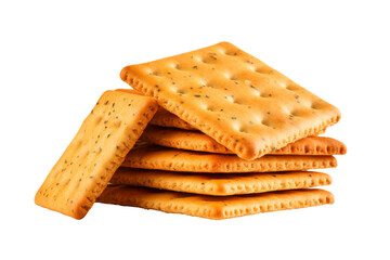Towering Crisp Delights. On a White or Clear Surface PNG Transparent Background.