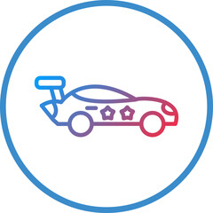 Obraz premium Racing Car Icon Style
