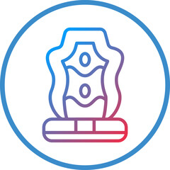 Racing Car Seat Icon Style