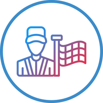 recommend clip art: Flagman Icon Style