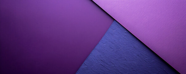 Purple paper minimalistic presentation background. Top view, flat lay with copy space for text